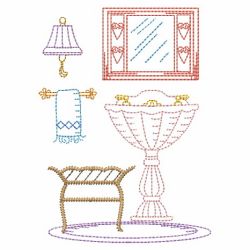 Vintage Bath Time 09(Lg) machine embroidery designs