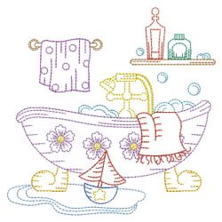 Vintage Bath Time 10(Lg) machine embroidery designs