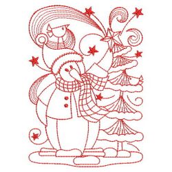 Redwork Folk Art Christmas 2 01(Sm) machine embroidery designs