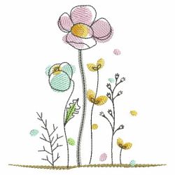 Growing Flowers 07(Lg) machine embroidery designs