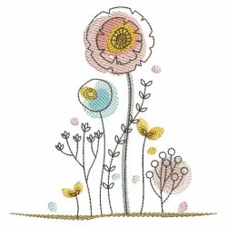 Growing Flowers 08(Lg) machine embroidery designs