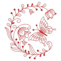 Redwork Flowers and Butterfly 10(Lg) machine embroidery designs