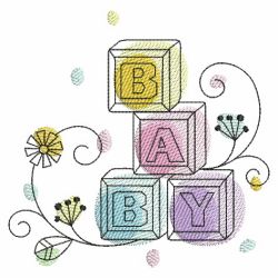 Doodle Baby 01(Md) machine embroidery designs