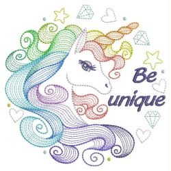 Rippled Magical Unicorn 01(Lg) machine embroidery designs