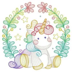 Rippled Magical Unicorn 04(Sm) machine embroidery designs