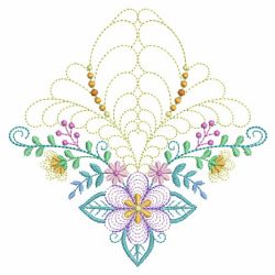 Trapunto Rippled Bloom Blocks 01(Sm) machine embroidery designs