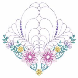 Trapunto Rippled Bloom Blocks 03(Lg) machine embroidery designs