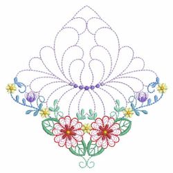 Trapunto Rippled Bloom Blocks 07(Sm) machine embroidery designs