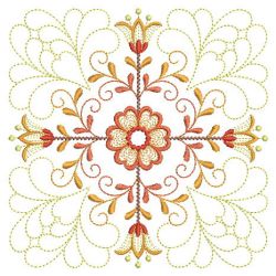 Trapunto Rippled Blooming Blocks(Lg) machine embroidery designs