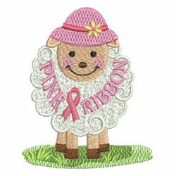 Awareness Ribbon Animals 07 machine embroidery designs