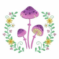 Colorful Mushroom 02 machine embroidery designs