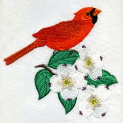 North Carolina Bird And Flower 03 machine embroidery designs