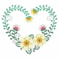 Blooming Hearts 2 04(Md) machine embroidery designs