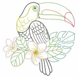 Vintage Tropical Birds(Lg) machine embroidery designs