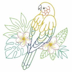 Vintage Tropical Birds 05(Md) machine embroidery designs