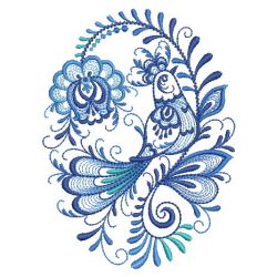 Delft Blue Floral Birds 2 03(Lg) machine embroidery designs