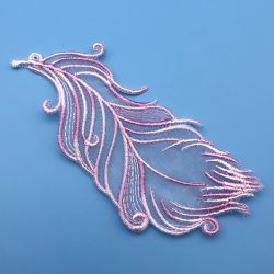 Organza Feathers machine embroidery designs