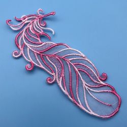 Organza Feathers 09 machine embroidery designs