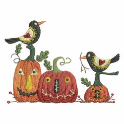 Folk Art Crow 03 machine embroidery designs