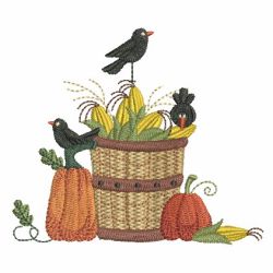 Folk Art Crow 07 machine embroidery designs