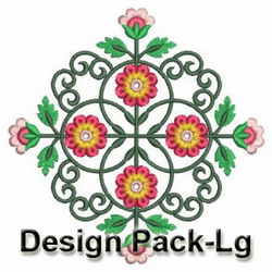 Heirloom Flower Quilt 2(Lg) machine embroidery designs