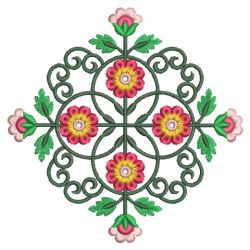 Heirloom Flower Quilt 2 04(Sm) machine embroidery designs