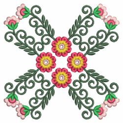 Heirloom Flower Quilt 2 09(Lg) machine embroidery designs