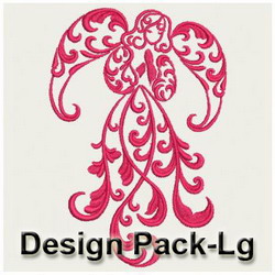 Damask Angels(Lg) machine embroidery designs