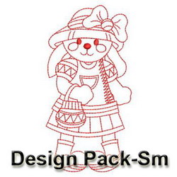 Redwork Bunny(Sm) machine embroidery designs