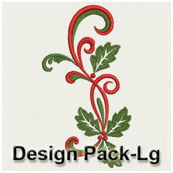 Heirloom Christmas Holly(Lg) machine embroidery designs