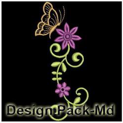 Floral Butterflies(Md) machine embroidery designs