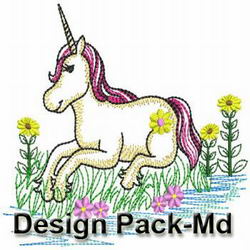 Vintage Unicorn(Md) machine embroidery designs