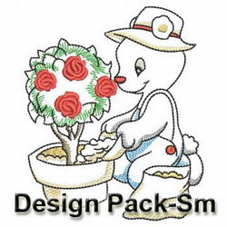 Vintage Gardening Bears(Sm) machine embroidery designs