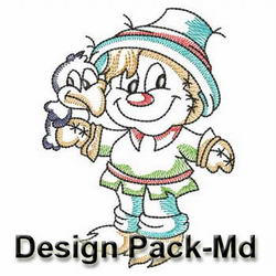 Vintage Scarecrow(Md) machine embroidery designs