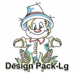 Vintage Scarecrow(Lg) machine embroidery designs