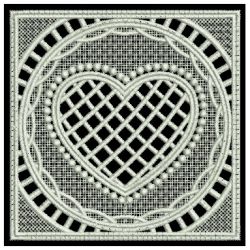 FSL Heart Doily 01 machine embroidery designs