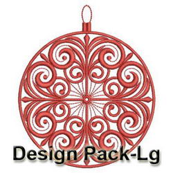 Redwork Christmas Ornaments Quilt(Lg) machine embroidery designs