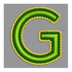 Golden Applique Alphabets 07