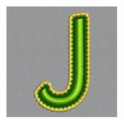 Golden Applique Alphabets 10