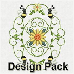 Bee Block Decorations machine embroidery designs