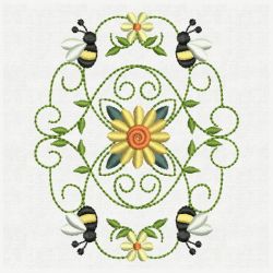 Bee Block Decorations 01 machine embroidery designs