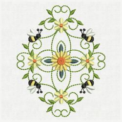 Bee Block Decorations 03 machine embroidery designs