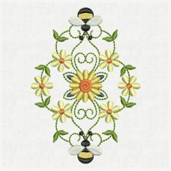 Bee Block Decorations 04 machine embroidery designs