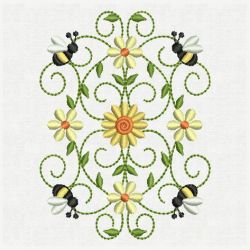 Bee Block Decorations 09 machine embroidery designs