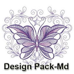 Decorative Butterfly(Md) machine embroidery designs