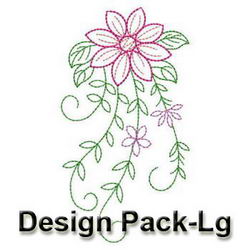 Vintage Elegant Flowers machine embroidery designs