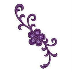 Heirloom Purple Flowers 01 machine embroidery designs