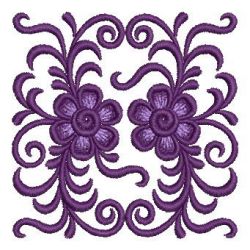 Heirloom Purple Flowers 06 machine embroidery designs