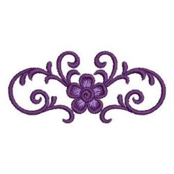 Heirloom Purple Flowers 08 machine embroidery designs