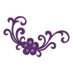 Heirloom Purple Flowers 10 machine embroidery designs